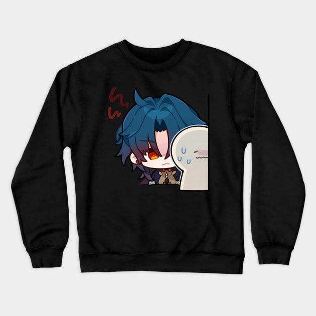 Honkai Star Rail Chibi Blade 3 Crewneck Sweatshirt by HoyoStan